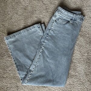 Stylish jeans with pearls size small